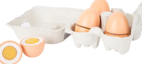 Legetøjs Æg I Bakke - Træ - 4 Stk - Small Foot
