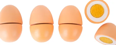 Legetøjs Æg I Bakke - Træ - 4 Stk - Small Foot