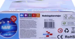 Legetøjs Redningskøretøjer Med Lys Og Lyd - Pull Back - 3 Stk