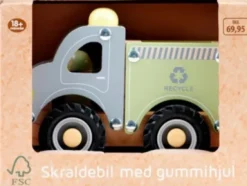 Legetøjs Skraldebil I Træ