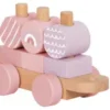 Legetøjstog Med Stableklodser - Træ - Til Børn - Pink - Small Foot