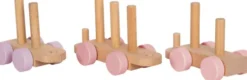 Legetøjstog Med Stableklodser - Træ - Til Børn - Pink - Small Foot