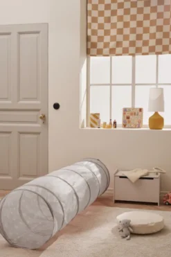 Legetunnel Til Børn - Star - Grå Med Stjerner - Kids Concept