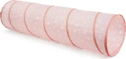 Legetunnel Til Børn - Star - Rosa Med Stjerner - Kids Concept
