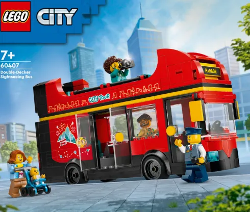 Lego City - Rød Dobbeltdækker Turistbus - 60407