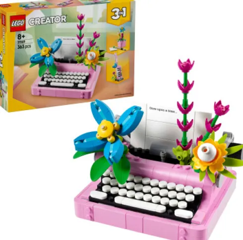 Lego Creator 3-In-1 - Skrivemaskine Med Blomster - 31169