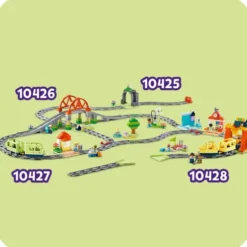 Lego Duplo - Togtunnel Og Spor - Udvidelsessæt - 10425