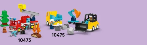 Lego 10471 - Duplo Town - Blå Politimotorcykel
