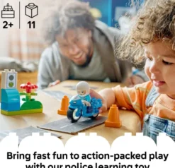 Lego 10471 - Duplo Town - Blå Politimotorcykel