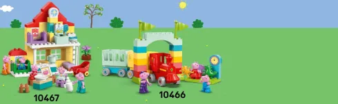 Lego 10468 - Duplo Tractor And Market - Gurli Gris - Traktor Sæt