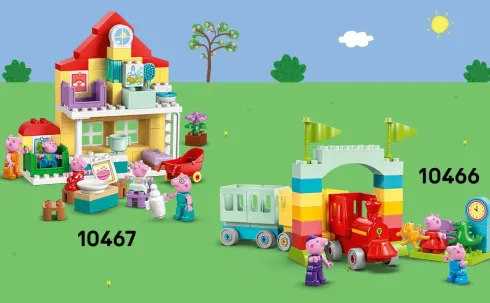 Lego 10468 - Duplo Tractor And Market - Gurli Gris - Traktor Sæt