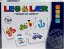 Leg Og Lær - Hvad Passer Sammen - 2 X 30 Brikker