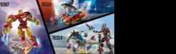 Lego Marvel - Marvel Logo Og Minifigurer - 76313