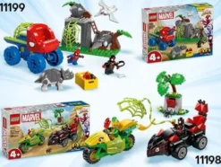 Lego Marvel Spidey - Spidey Og Gobbys Raptorkamp Ved Hovedkvarteret - 11200