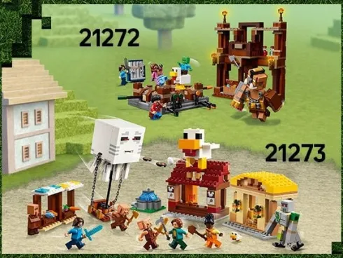 Lego Minecraft Movie - Ghast-Ballonens Angreb På Landsbyen - 21273