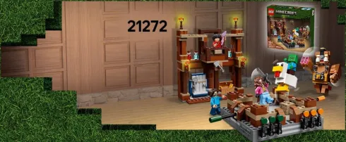 Lego Minecraft Movie - Ghast-Ballonens Angreb På Landsbyen - 21273