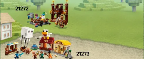 Lego Minecraft Movie - Ghast-Ballonens Angreb På Landsbyen - 21273