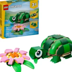 Lego 31377 - Skildpadde Med Åkandeblomst - Creator 3-I-1
