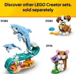 Lego 31377 - Skildpadde Med Åkandeblomst - Creator 3-I-1