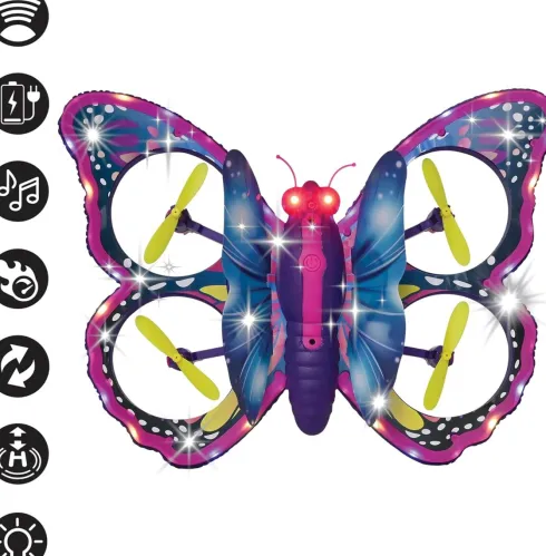 Lexibook - Crosslander Butterfly - Drone Til Børn - Sommerfugl