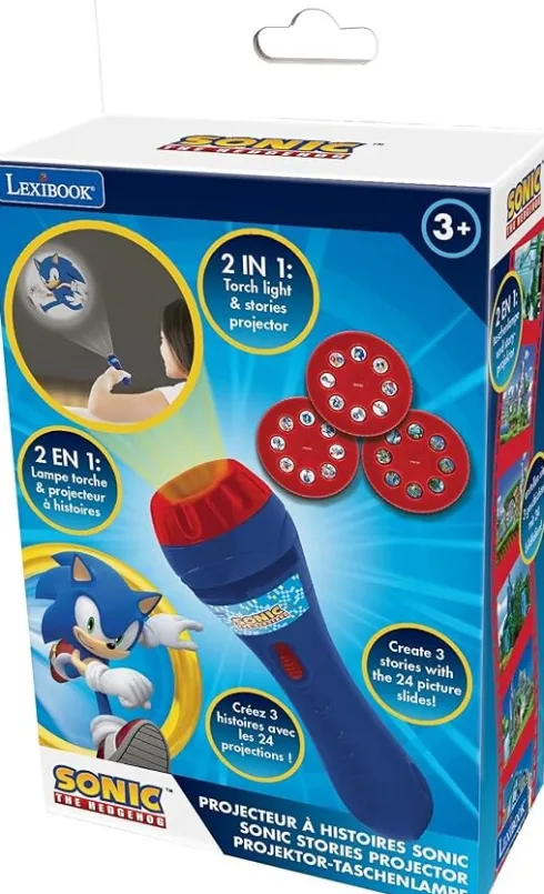 Lexibook - Sonic - Stories Projektor Og Lommelygte Til Børn