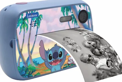 Lexibook - Stitch Digital Kamera Med Print Til Børn - Inkl. Tilbehør