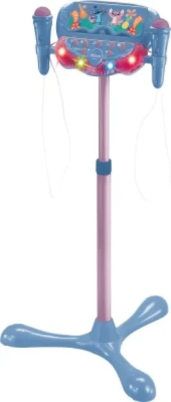 Lexibook - Stitch - Karaoke Mikrofoner Med Stativ - 2 Mikrofoner