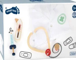 Lægesæt Til Børn - Inkl. Kittel - Træ - Small Foot