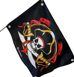 Liontouch - Piratflag - 100X70 CM - Captain Cross