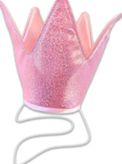 Liontouch - Prinsessekrone Udklædning Til Børn - Glitter - Pink