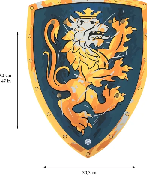 Liontouch - Ridderskjold Legetøj I Skum Til Børn - Noble Knight - Blå Small