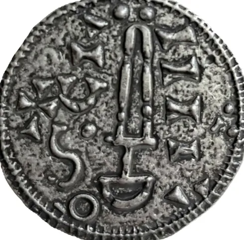 Liontouch - Viking Legetøjsmønt - Thorshammer - Sølv
