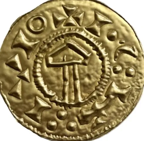 Liontouch - Viking Legetøjsmønt - Thorshammer - Guld
