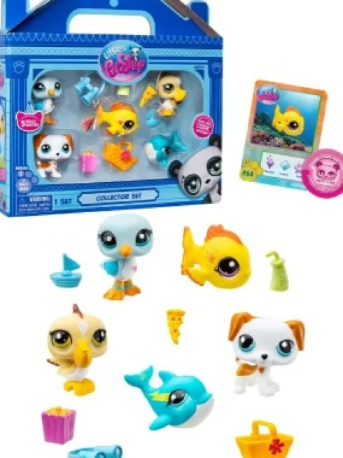 Littlest Pet Shop Figurer - Beach Besties - Collectors Sæt - 5-Pak