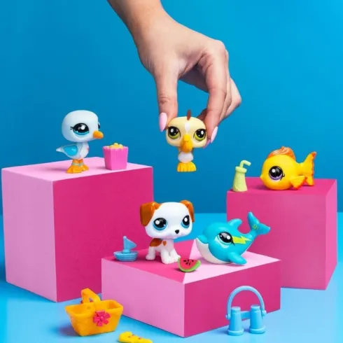 Littlest Pet Shop Figurer - Beach Besties - Collectors Sæt - 5-Pak