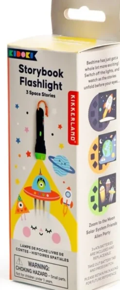 Lommelygte Med Dias Til Børn - 3 Historier Om Rummet Storybook Flashlight