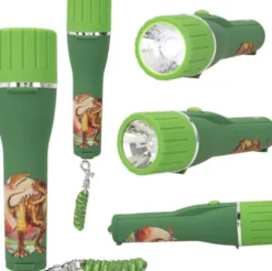Lommelygte Til Børn - Timerfunktion - Dino World - Assorteret