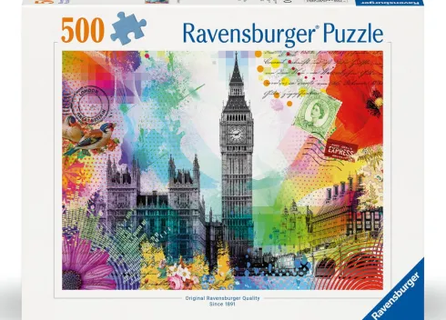London Puslespil - Postkort - 500 Brikker - Ravensburger