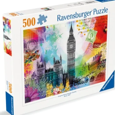 London Puslespil - Postkort - 500 Brikker - Ravensburger