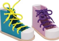 Lær At Binde Snørebånd Sko - Læringslegetøj - 2 Stk - Small Foot