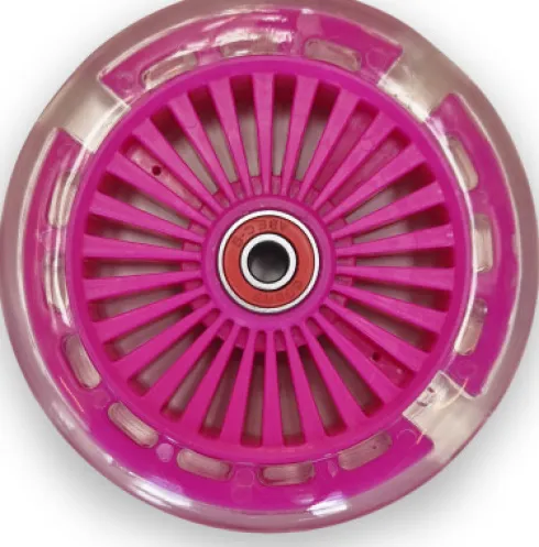 Løst Hjul Med Led Lys Til California Løbehjul - Pink