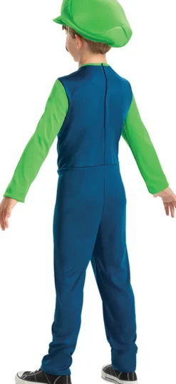 Luigi Kostume Til Børn - Super Mario - 116 CM