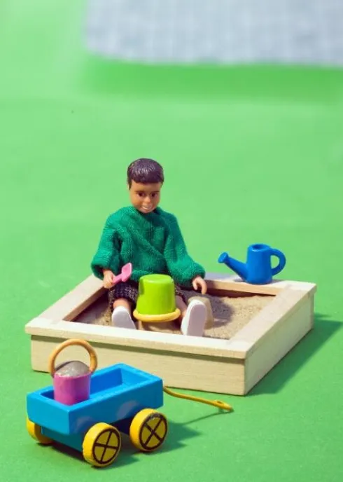 Lundby - Dukke Sandkasse Og Legetøj Sæt - 18294