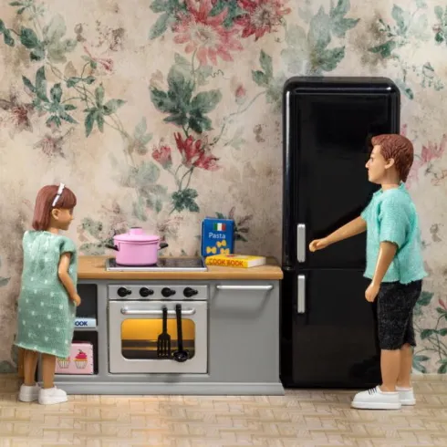 Lundby - Komfur- & Køleskabssæt Til Dukkehus - 18031