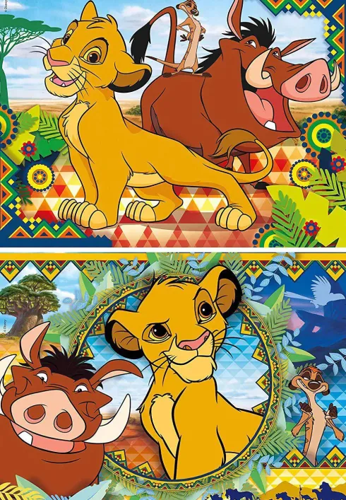 Løvernes Konge Puslespil - Disney - 2X60 Brikker - Clementoni