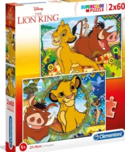 Løvernes Konge Puslespil - Disney - 2X60 Brikker - Clementoni