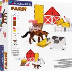 Magna-Tiles - Bondegård Med Dyr Magnetsæt - 25 Dele