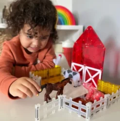 Magna-Tiles - Bondegård Med Dyr Magnetsæt - 25 Dele