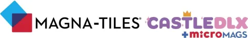 Magna-Tiles - Castle Dlx + Micromags - Deluxe Slot - 48 Dele