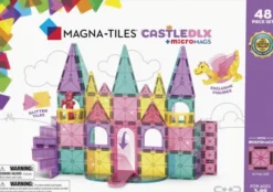 Magna-Tiles - Castle Dlx + Micromags - Deluxe Slot - 48 Dele
